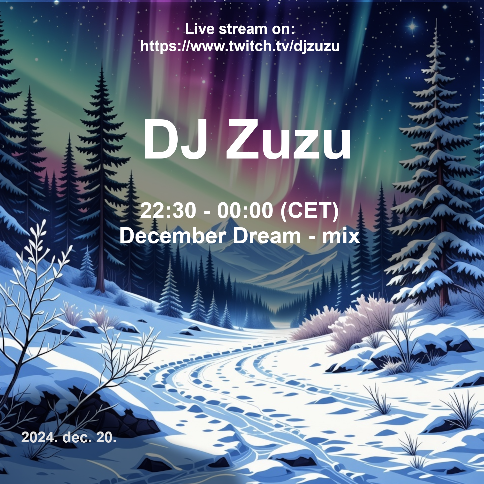 Dj Zuzu - December Dream - event flyer 20241220